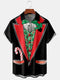 Men's Christmas Funny Graphic Short Sleeve Hawaiian Shirt